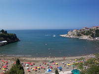 La baia di Mala Plaza, ad Ulcinj