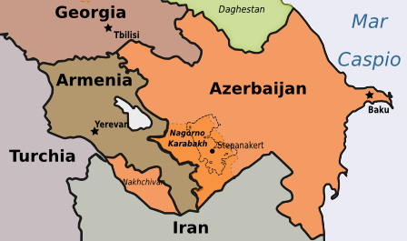 Azerbaijan - mappa di Osservatorio Balcani e Caucaso