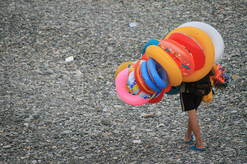 Batumi, sulla spiaggia (Foto kvitlauk, Flickr)