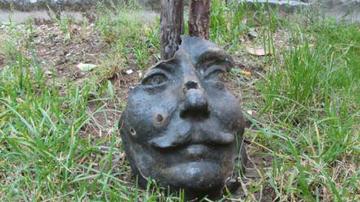 Il volto della statua di Šantić