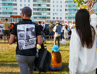 Manifestazioni contro il regime di Lukashenko, Minsk, Bielorussia (Pavel Stasevich/Shutterstock)