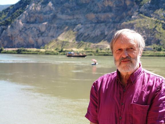 Peter Mibus lungo il Danubio