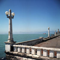Il Mar Nero a Soukumi, capitale della repubblica autoproclamata dell'Abkhazia