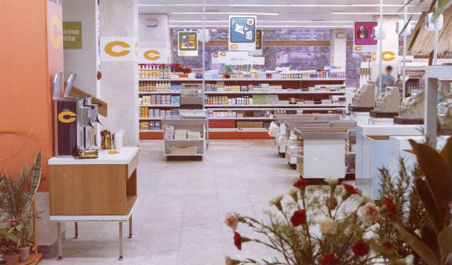 Il supermercato Centroprom a Belgrado nel 1972, foto dell'archivio del Museo della storia della Jugoslavia