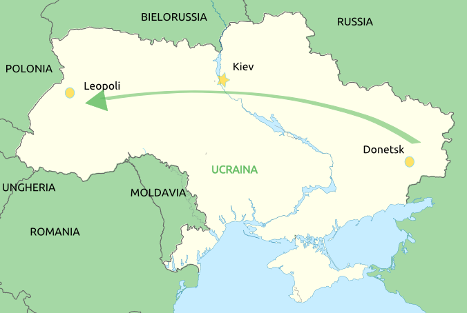 Da Donetsk a Leopoli