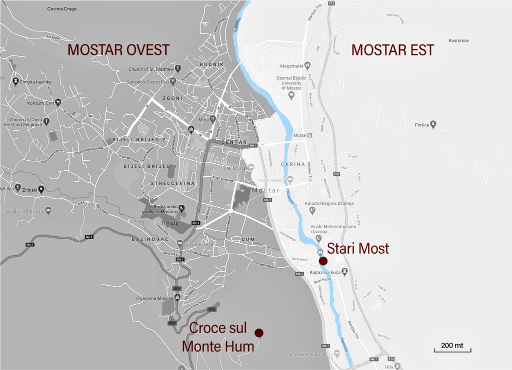 Mappa della città fornita da Mariangela Pizziolo