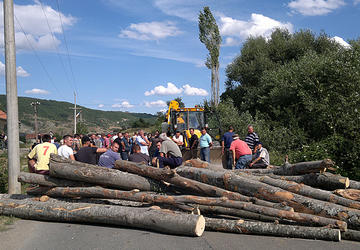 Zubin Potok, sulle barricate (Foto Tatjana Lazarević)