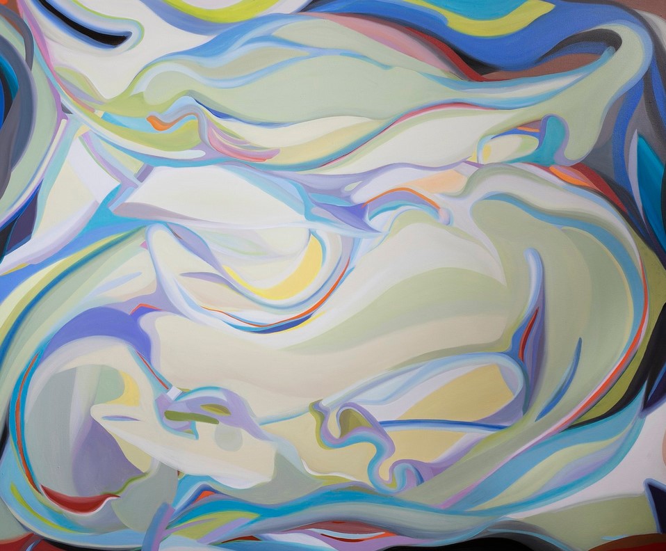 Gala Bell, Anatomy of the Ear or Spiral of the Solar Plexus. Oil on canvas, 150 x 180 cm.