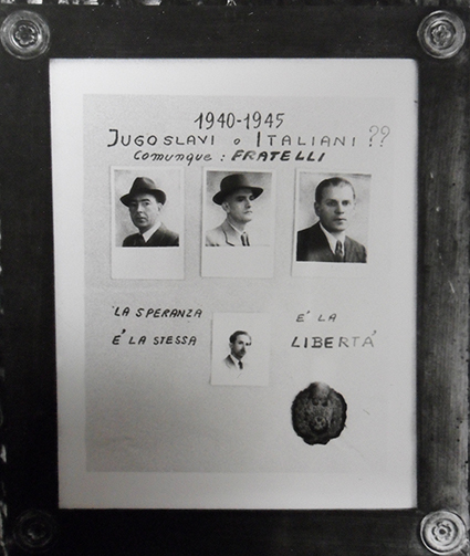 Cartello affisso durante l’incontro italo-jugoslavo del settembre 1970 a Garessio. Fonte: Archivio storico del comune di Garessio