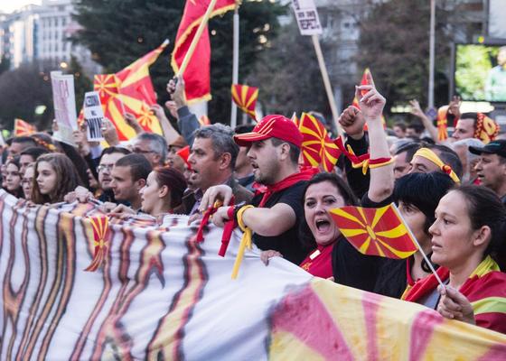 Manifestazione filogovernativa (foto G. Vale)