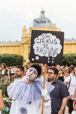 Zagabria "Questo circo mi rattrista" (foto G. Vale)
