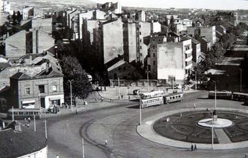 La piazza nel 1951
