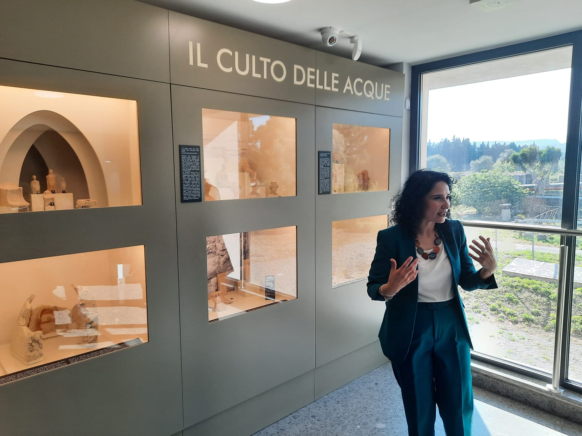 Elena Triunfo, la direttrice del Museo e Parco archeologico nazionale di Locri (Foto G. Vale)