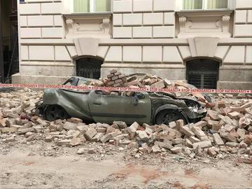 Zagabria dopo il terremoto (foto © Vjeran Pavlaković)