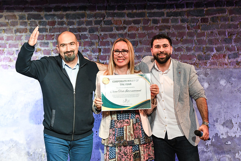 Vincitore del premio Corporate bully of the year Clean Tech ritirato da AER Muntenia © Sonia Goicoechea