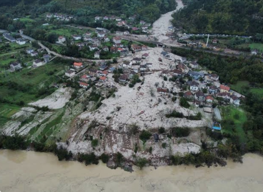 Le conseguenze della frana a Donja Jablanica (foto Hanadi Maslo)