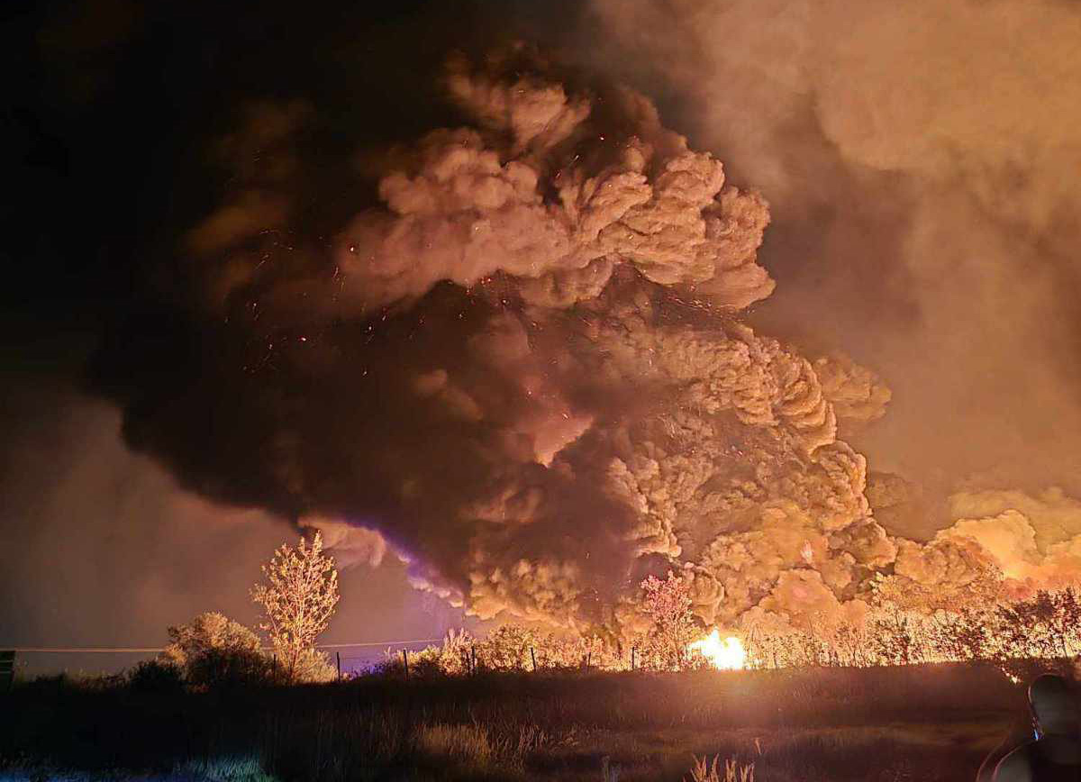 Incendio alla Gudronska jama (foto P. Kostadinović)
